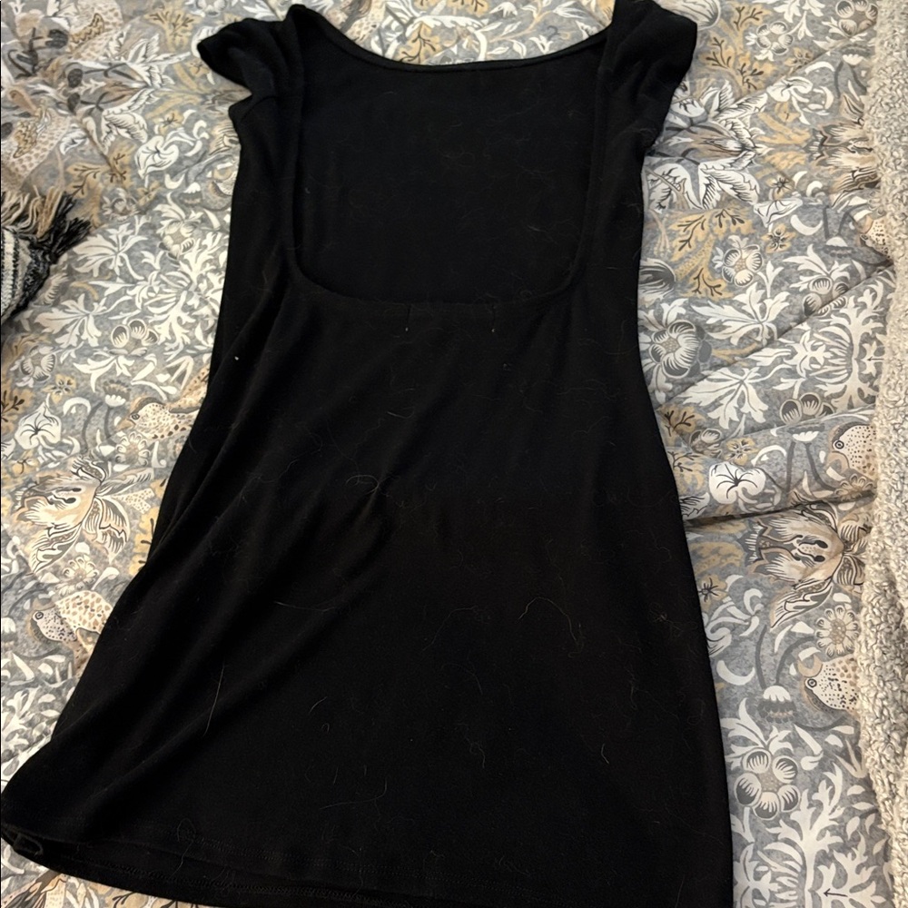 Free people open back mini dress